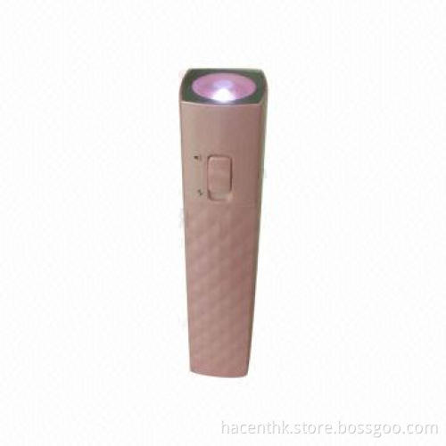 2013 Perfume 2,600mAh Power Bank with Big Torch, Built-in High-quality Lithium-ion Cell